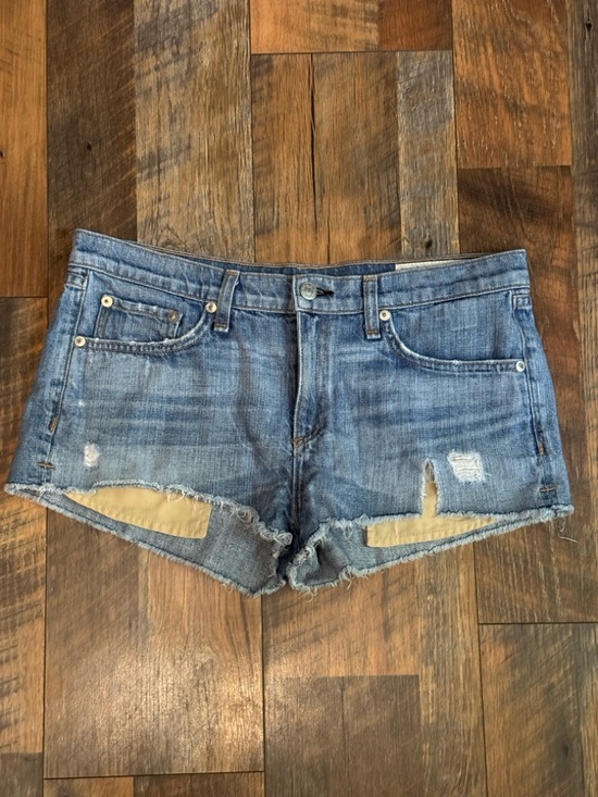 rag & bone Pants - Rag & Bone Distressed Denim Jean Shorts size 28